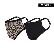 Dames mondkapje Leopard Bruin/Zwart