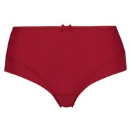 RJ PURE COLOR DAMES MIDI SLIP - Rood