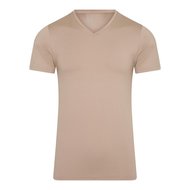 RJ PURE COLOR Heren shirt met V-Hals - Zand