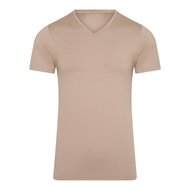 RJ PURE COLOR Heren shirt met V-Hals - Zand