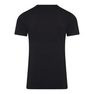 RJ PURE COLOR Heren shirt met V-Hals - Zwart