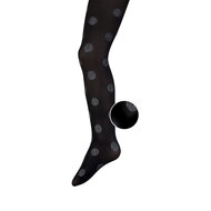 Zwarte kinderpanty met lurex dots