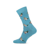 Heren fantasie sok - Vogel - blauw