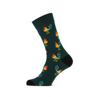 Heren fantasie sok - Vogel - groen
