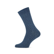 Heren fantasie sok / jeans blauw (3)