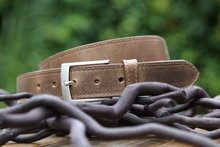 Lederen unisex riem