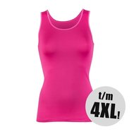 RJ Bodywear pure color dames hemd - Fuchsia