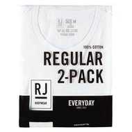 RJ EVERYDAY ROTTERDAM 2-PACK HEREN RONDE HALS T-SHIRT - WIT