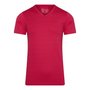 RJ-PURE-COLOR-Heren-shirt-met-V-Hals-Donkerrood