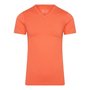 RJ-PURE-COLOR-Heren-shirt-met-V-Hals-Koraal