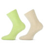 Fluffy-huis-bed-sokken-Lime-groen--crème